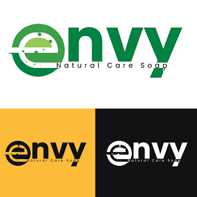 Envy Natural Care Soap Logo Design 3d animation branding envy graphic design logo motion graphics shop logo ui