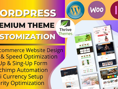 I will customize any premium theme using Elementor businesswebsite customization ecommerce elementorlanding installwordpress responsivewebsite squeezepage themeforest themewordpress woocommerce wordpress wordpresslanding wordpresstheme wordpresswebsite