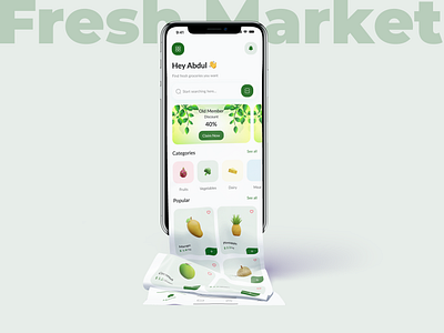 eCommerce Grocery App Design app design ecommerce app fruit app grocery app mobile app mobile app design ui ui designer user interface