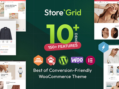 StoreGrid - Fashion & Multipurpose eCommerce Theme opencart prestashop shopify woocommerce wordpress