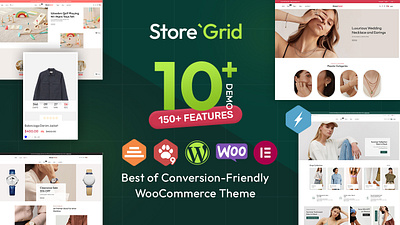 StoreGrid - Fashion & Multipurpose eCommerce Theme opencart prestashop shopify woocommerce wordpress
