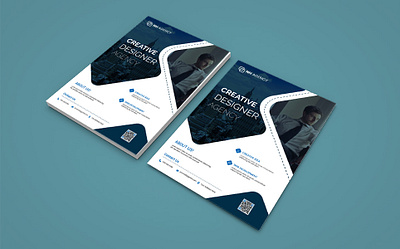 Corporate Flyer Design Template - 2024 branding business corporate design flyer graphic design illustration startup vector