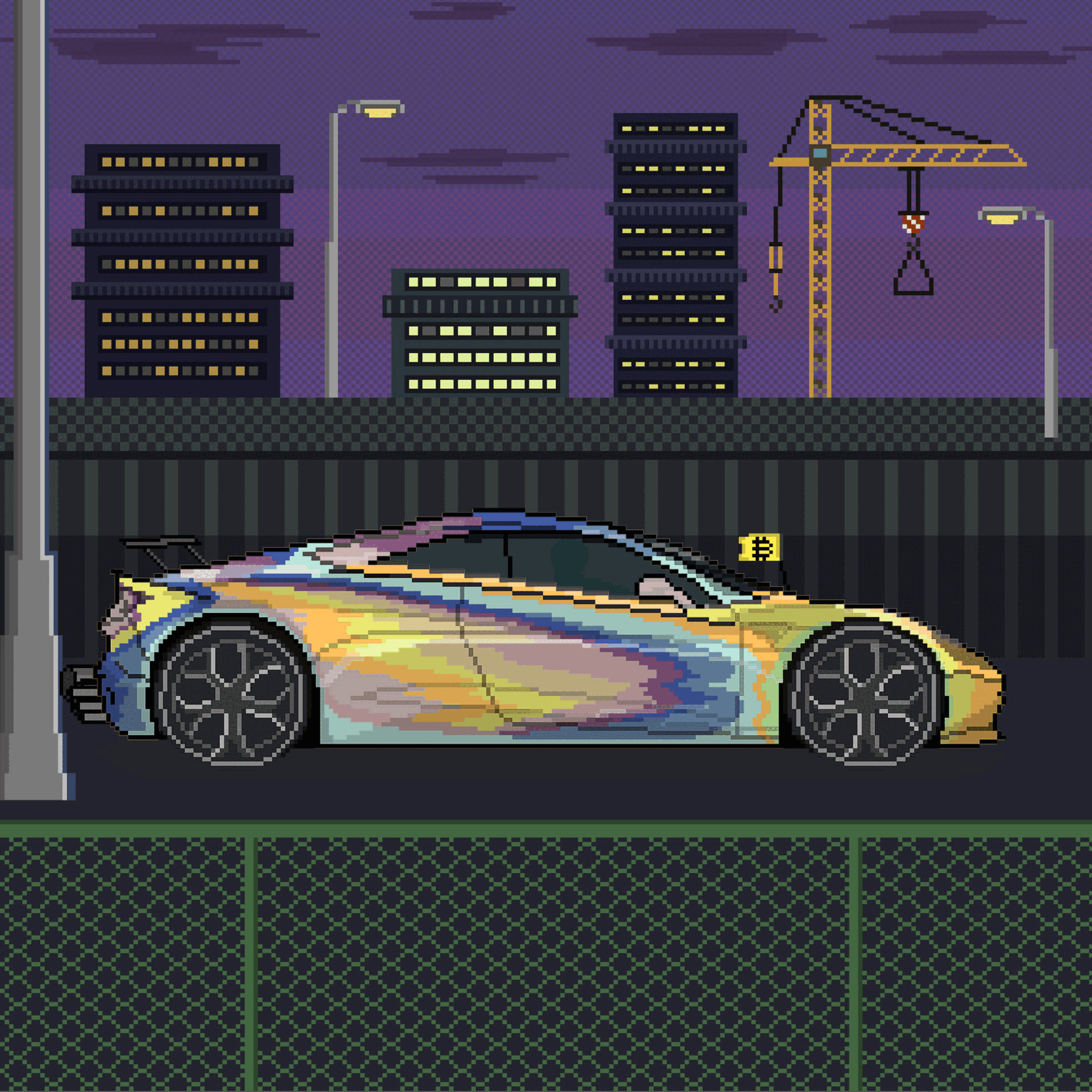 NFT collection GIF - Pixel Art cars illustrator nft pixel pixel art sport car