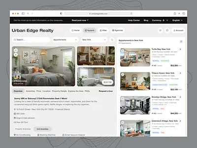 Urban Edge Realty - Real Estate Website branding colors dailyui dashboard design figma flatdesign graphic design illustration logo mobileapp motion graphics popular realestate saas sketch trending ux vision website
