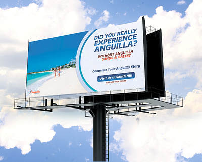 Billboard Design anguilla beach billboard design graphic design information ocean sand