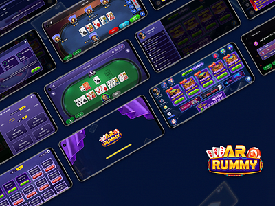 AR Rummy branding card game design game design illustration ludo poker rummy rummy game rummy ui teenpatti ui