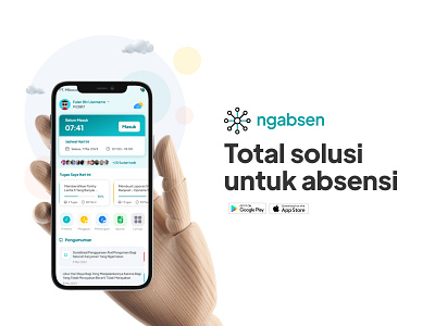 Ngabsen - Solutions for all employee needs! attending mobile application ngabsen