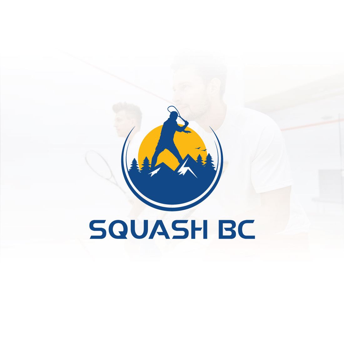 Squash Logo brand brand guidelines branding creative logo minimal modern logo mounatins sports sportsman squash squash logo unique logo
