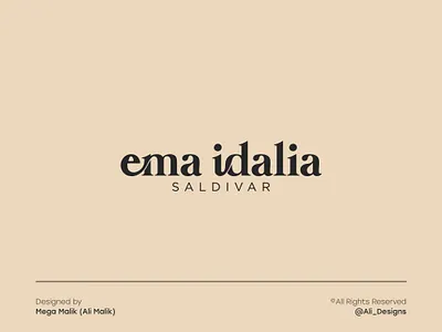 Typographic logo for a Fashion brand - Serif Font branding custom design custom font logo custom typographic logo design fashion brand fashion brand logo freelancer graphic design illustration logo logo design logo designer mega malik minimalistic logo serif font serif font logo typographic logo vector