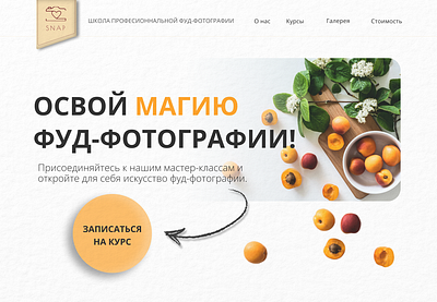 Food photo Clsses Web Design graphic design ui web design