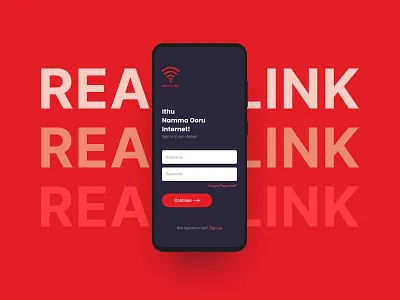 ISP Provider App Login app app ui internet internet service provider isp log in login mobile app mobile application mobile design mobile ui product design readylink responsive sign in signin ui ui ux user experience ux