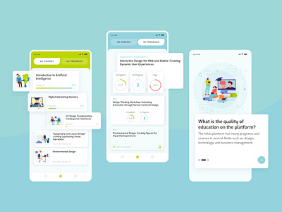E-learning Mobile App design education edx lms mobile raccoongang ui