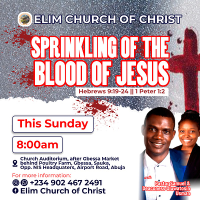 Flyer for Elim Church of Christ