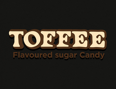 Logo Design - TOFFEE ( A Flavoured Sugar Candy) branding graphic design logo
