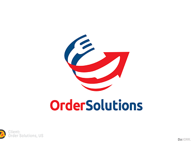 Logo - Order Solutions delivery design flat food graphic design illustrative logo logo design modern vector
