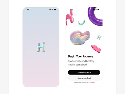 Onboarding - habitup mobile app app app design mobile mobile ui onboarding ui