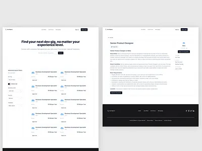 Job Board Website Design app design design figma graphic design landing page design ui uiux ux
