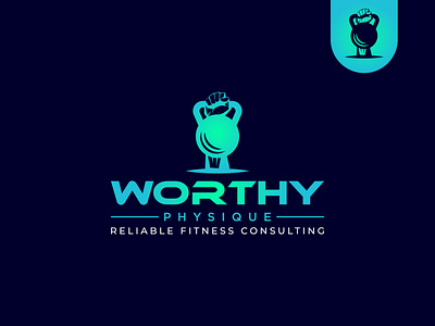 Worthy Physique fit brand logo fit logo fitness brand logo fitness logo gym logo gymnastic logo sports brand logo wellness company logo wellness logo