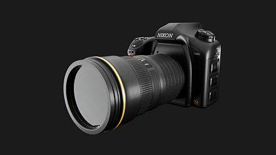 Nikon D850 DSLR Camera 3D model 3d design dslr graphic design illustration maya substancepainter