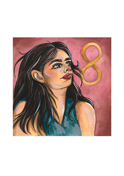 Neurodiversity Celebration Week disability diversity expressive art gouache painting illustration impactful art inclusive art inclusivity meaningful art neurodiversity neurodiversity celebration painting portrait painting traditional art woman portrait