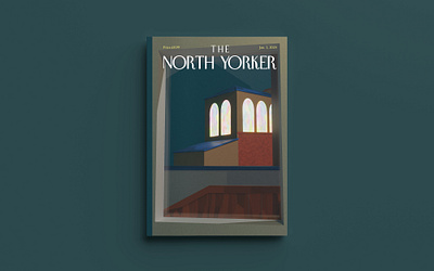 The North Yorker, Jan Issue 3d cover coverart design editorial illustration magazine