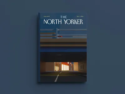 The North Yorker, Feb issue 3d design editorial illustration magazine
