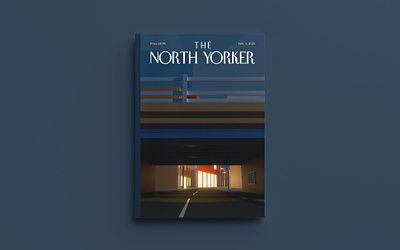 The North Yorker, Feb issue 3d design editorial illustration magazine