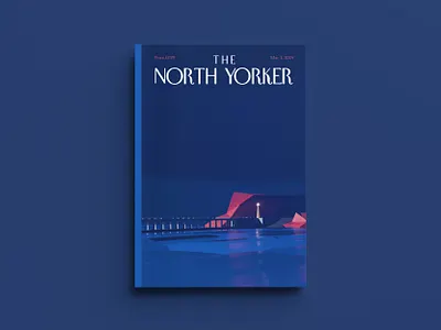 The North Yorker, March issue 3d design editorial illustration magazine