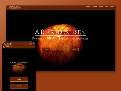 A.R. Frederiksen - a writer's website author web design web development
