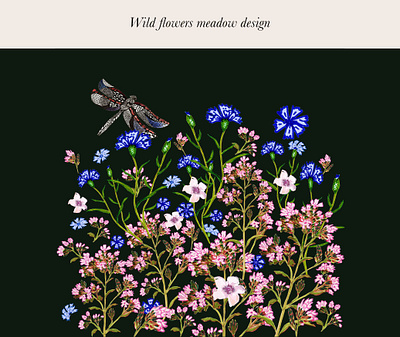 5 wild flower design seamless patterns background design hand drawn illustration pattern pattern design print design textile pattern ui watercolor wild flower