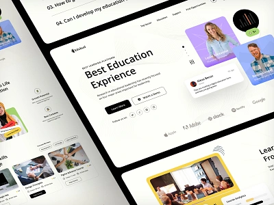 EdTech Landing Page course app e learning edtech edtech solution education education website elearn elearning landing landing page online class online courses online learning online school online teaching online tutoring seative digital web3 website