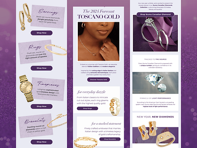 Newsletter Design for Jewelry Brand email email campaign email design email marketing graphic design klaviyo klaviyo email klaviyo email design newsletter newsletter design newsletter template