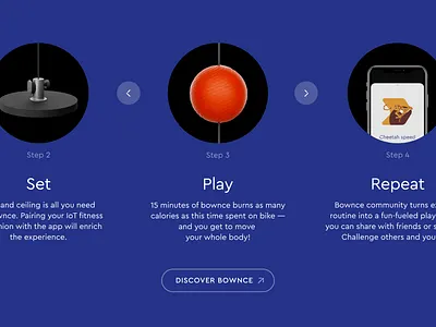 Landing Page for Bownce Sports Tech Startup madebymad