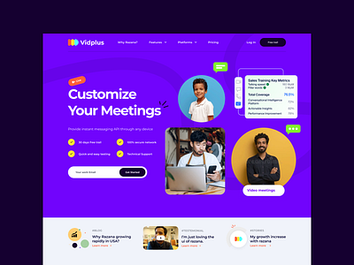 Creative Meeting landing page website 🔥 | Shahbaz Ali