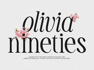 Beautiful Italic Serif | TBJ Olivia Nineties boho branding branding font canva canva font design font font design fonts free font graphic design italic logo logo font modern font serif italic serif regular typeface typography vintage typography