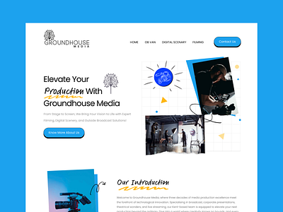 Creative GrandHouse Media landing page website 🔥 | Shahbaz Ali
