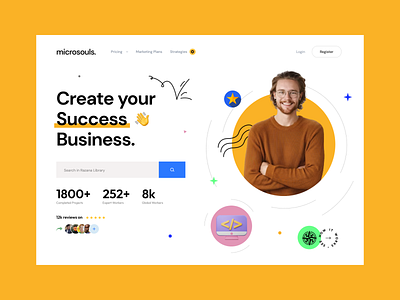 Creative Marketing landing page website 🔥 | Shahbaz Ali