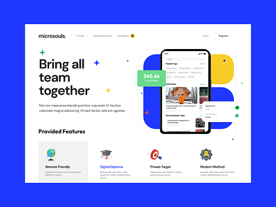 Creative Team landing page website 🔥 | Shahbaz Ali