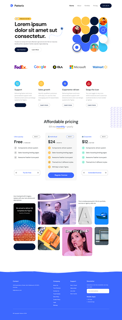 Creative Marketing landing page website 🔥 | Shahbaz Ali graphic design ui