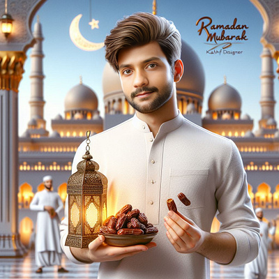 Ramdan Mubarak AI 2024 3d graphic design motion graphics ui