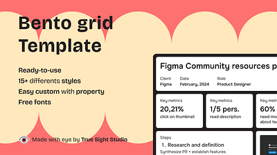 Bento grid Template bento bento grid cv free free template graphic design inspiration research template ui ux