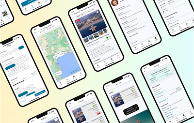 Travel App Redesign app application branding design experience figma graphic design interface logo mobile mobile application redesign search travel ui uiux user experience user interface ux