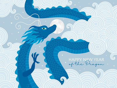 Year of the Dragon. Designs for cards. adobe illustrator asian banner card chinese new year decor design dragon flat graphic design illustration new year poster vector