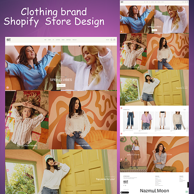 Clothing Brand Shopify Store Design product page design