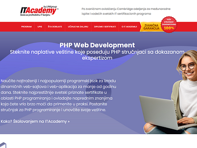 PHP Web Developmen Website ui web design