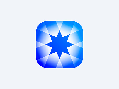 Star app icon app app icon branding bright connection gradient icon light logo phone app star talent