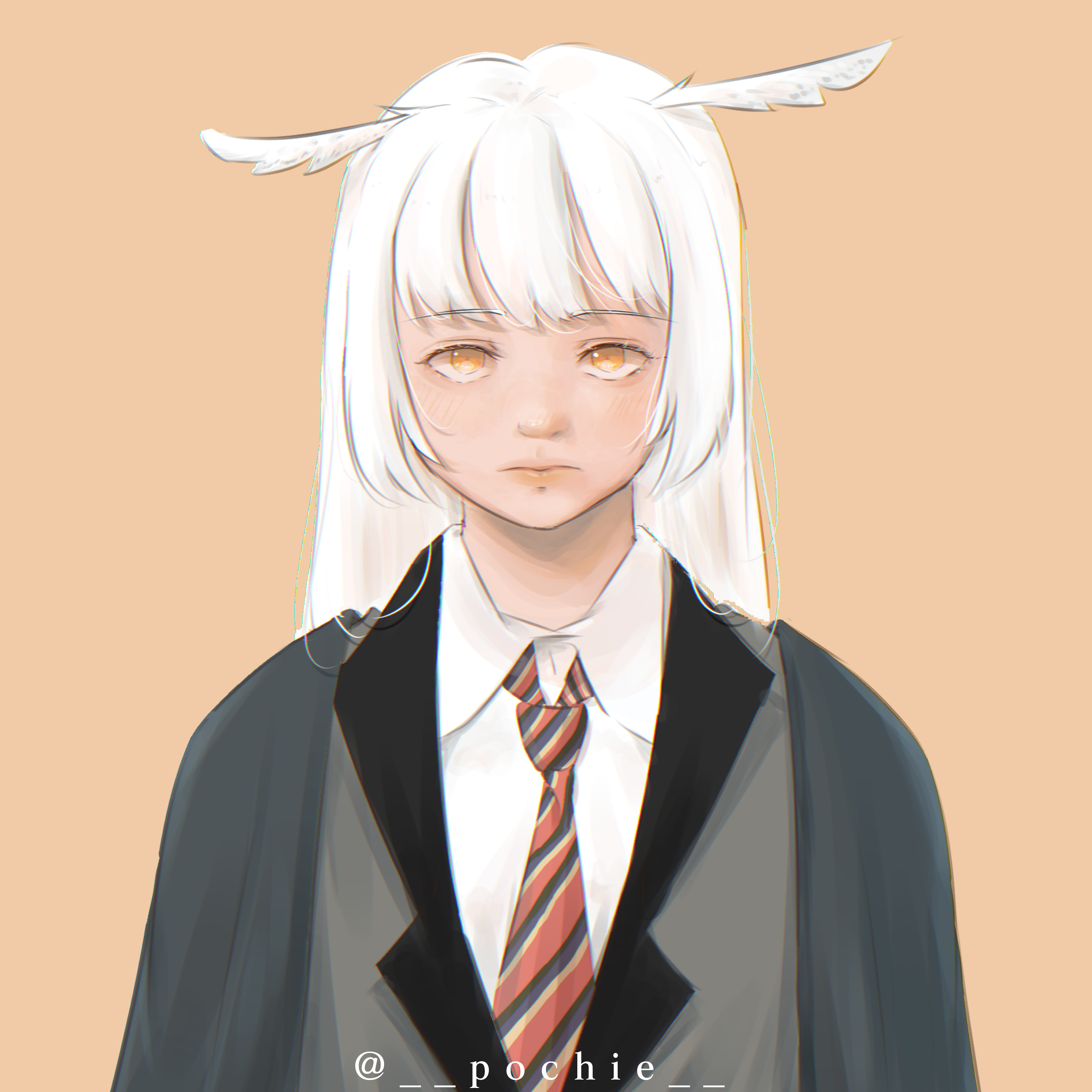 Pochi art character digital art digital painting illustration oc