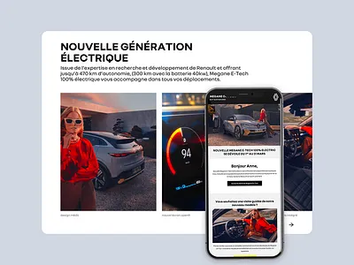 Renault - Landing pages & emailings car desktop email landing page mobile ui ux webdesign website