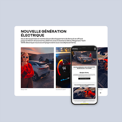 Renault - Landing pages & emailings car desktop email landing page mobile ui ux webdesign website