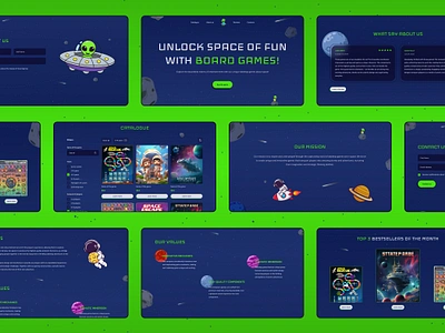 Board game - Landing page branding design graphic design illustration landing landing page ui ui design uiux ux ux design webdesign